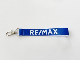 Krótka smycz niebieska z logo RE/MAX