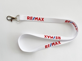 Smycz biała z logo RE/MAX