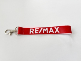 Krótka smycz czerwona z logo RE/MAX